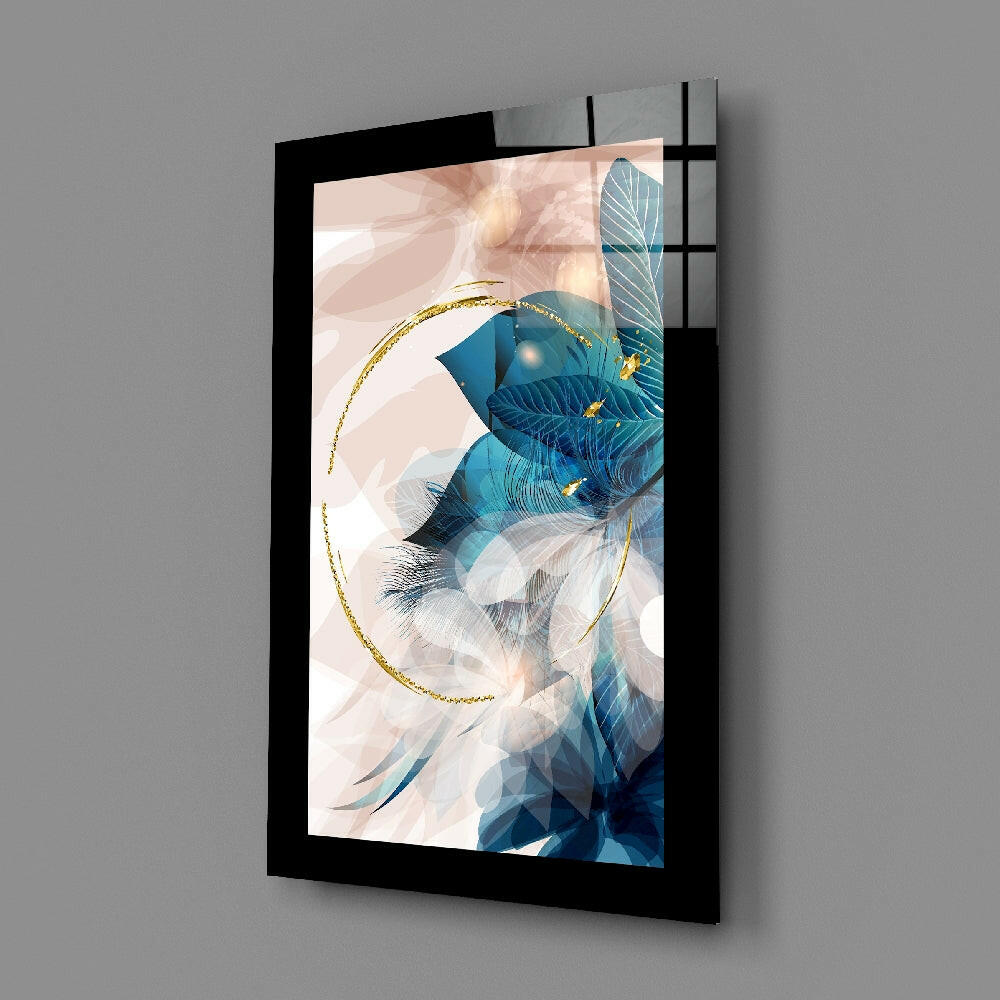 Insigneart USA Insigneart USA Abstract Leaf Glass Wall Art