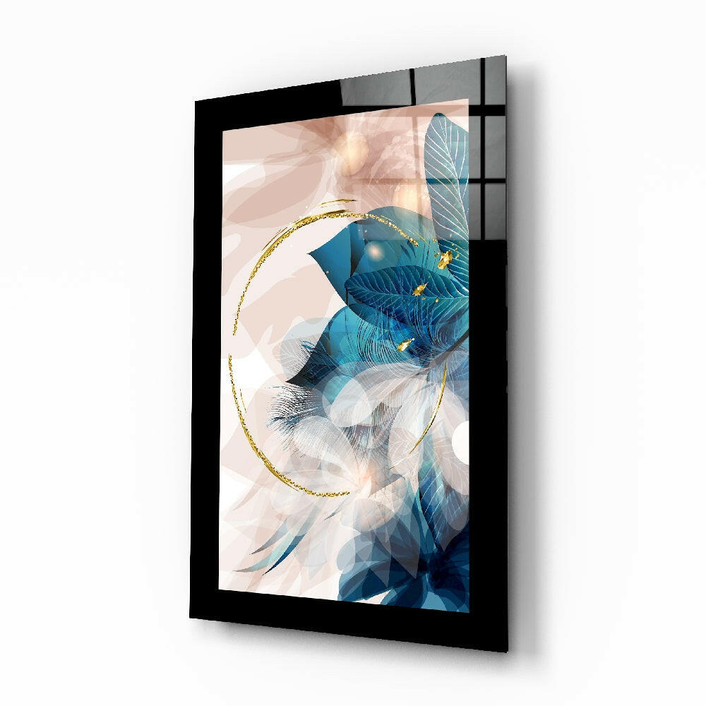 Insigneart USA Insigneart USA Abstract Leaf Glass Wall Art