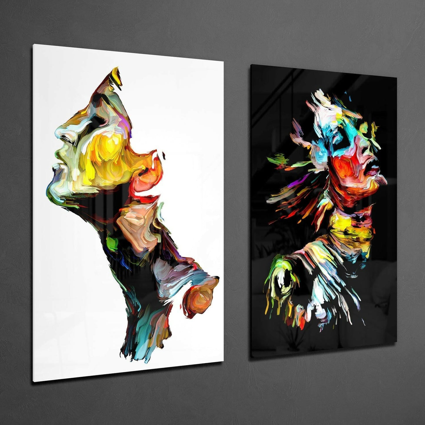 Insigneart USA Insigneart USA Feel the Music 2 Pieces Combine Glass Wall Art