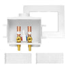 1/2" PEX Crimp (F1807) Inlet, Washing Machine Outlet Box, Single Control Valve, Copper Water Hammer Arrestor Plumbingsell