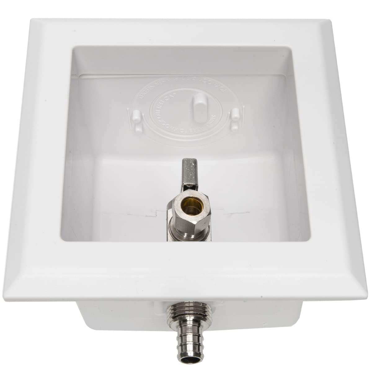 1/2" PEX Crimp (F1807) Inlet, Toilet Outlet Box, 3/4" OD Compression Outlet Connection
