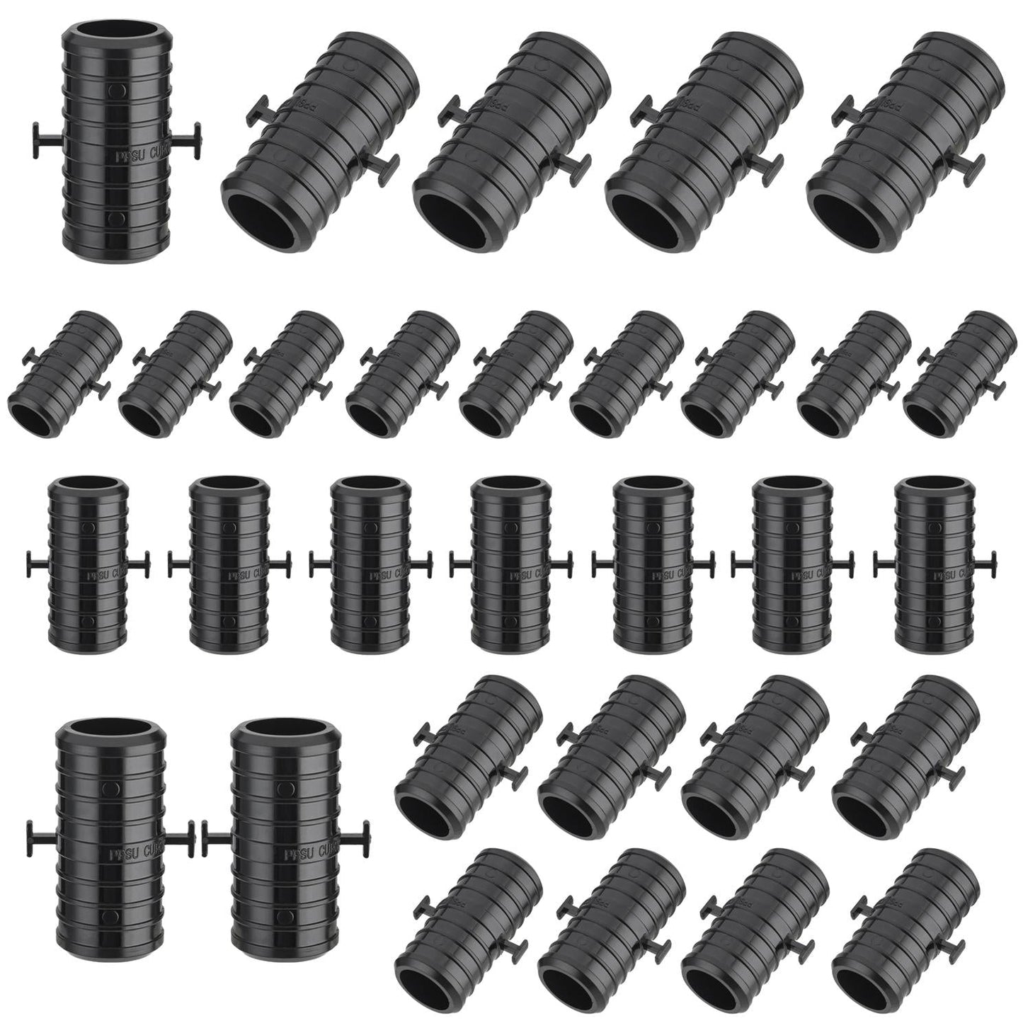 30 Pcs PEX-B Crimp 1" PPSU Coupling w/tabs