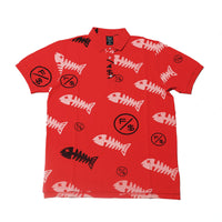 Fly Supply Co Fly Supply Co Fishscale Polo (Red)