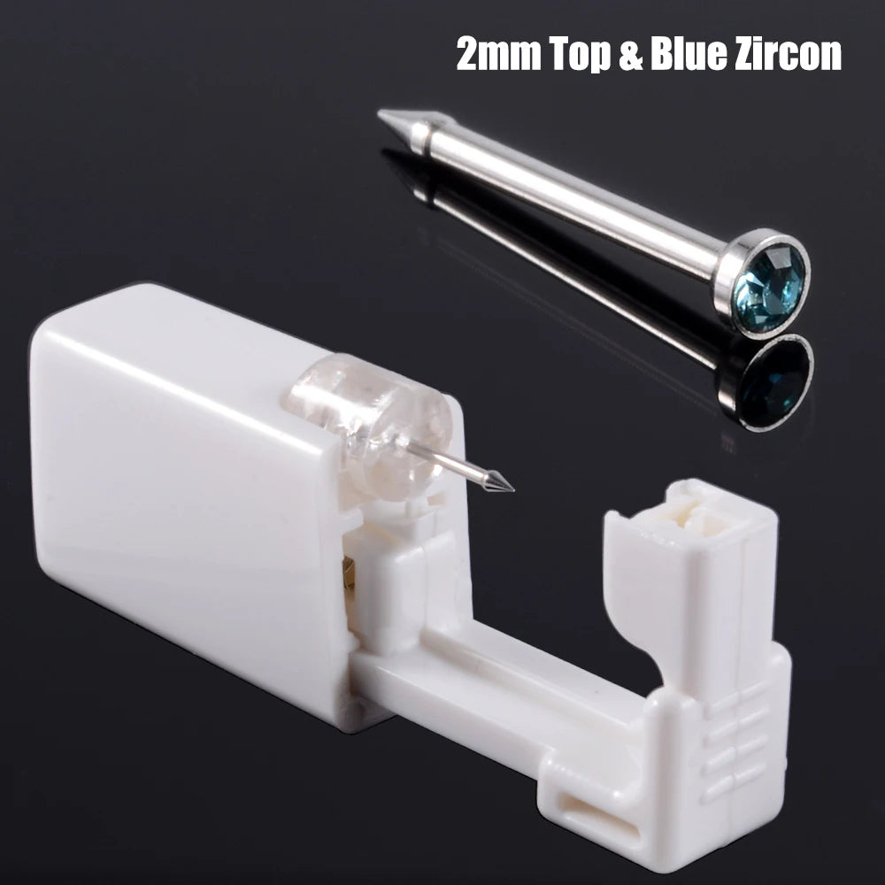 1PC Disposable Safe Sterile Piercing Unit For Nose Studs Flower Style Piercing Gun Piercer Tool Machine Body Piercing Jewelry
