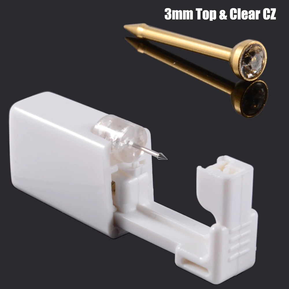 1PC Disposable Safe Sterile Piercing Unit For Nose Studs Flower Style Piercing Gun Piercer Tool Machine Body Piercing Jewelry
