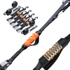 TorkStrap HD750 | 14'x1.5'' Spring Loaded Tie Down Straps - Adapts to Load Shifts - Heavy Duty 2250lbs Max Load - Just Pull Alternative to Ratchet Straps w/Hooks - Secure Motorcycles, Kayaks TorkStrap