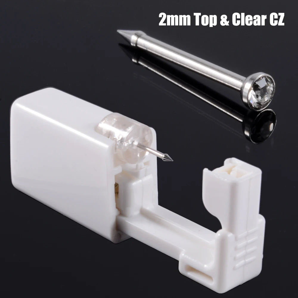 1PC Disposable Safe Sterile Piercing Unit For Nose Studs Flower Style Piercing Gun Piercer Tool Machine Body Piercing Jewelry