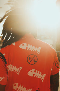 Fly Supply Co Fly Supply Co Fishscale Polo (Red)