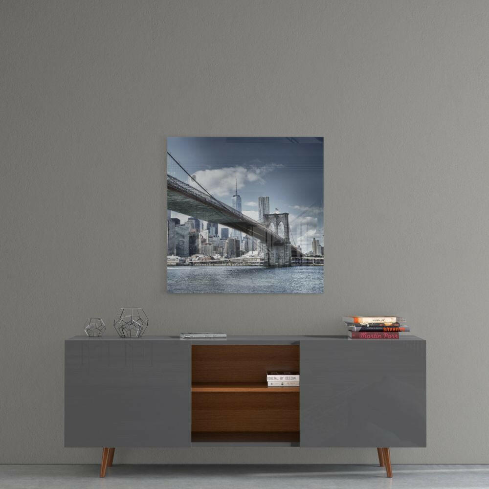 Insigneart USA Insigneart USA Brooklyn Bridge Glass Wall Art