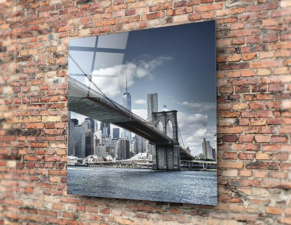 Insigneart USA Insigneart USA Brooklyn Bridge Glass Wall Art