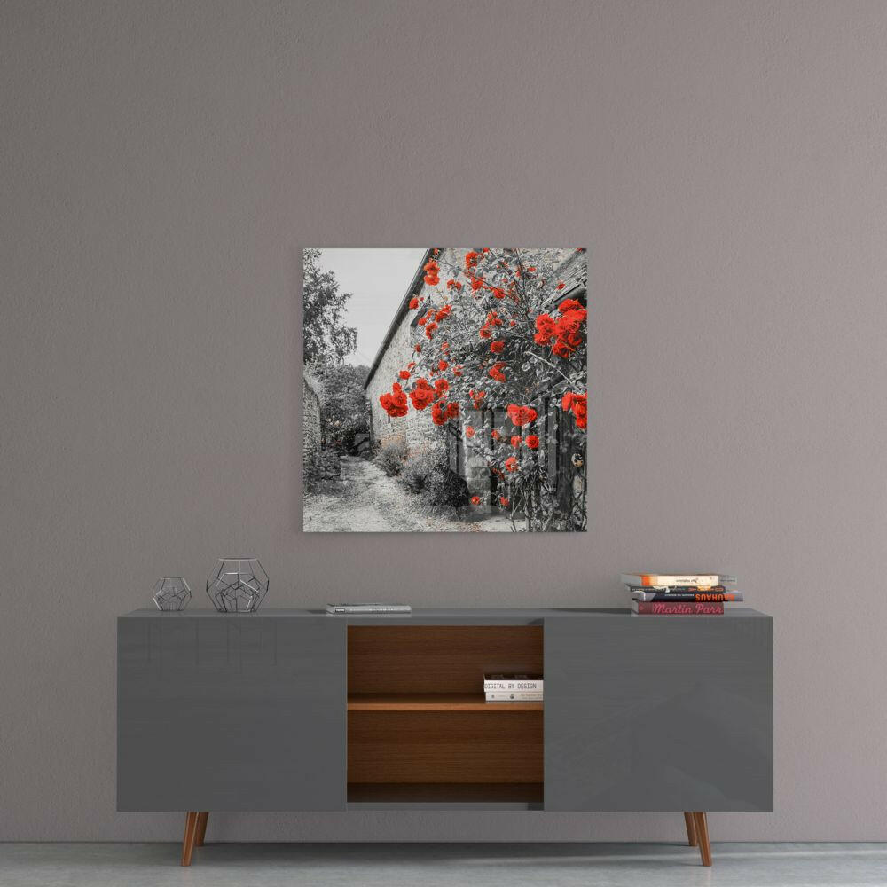 Insigneart USA Insigneart USA Red Roses Glass Wall Art