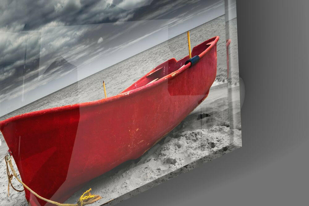 Insigneart USA Insigneart USA Red Kayak Glass Wall Art