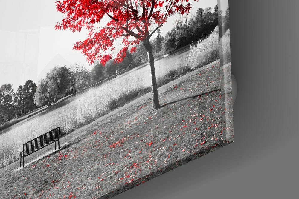 Insigneart USA Insigneart USA Red Tree Glass Wall Art