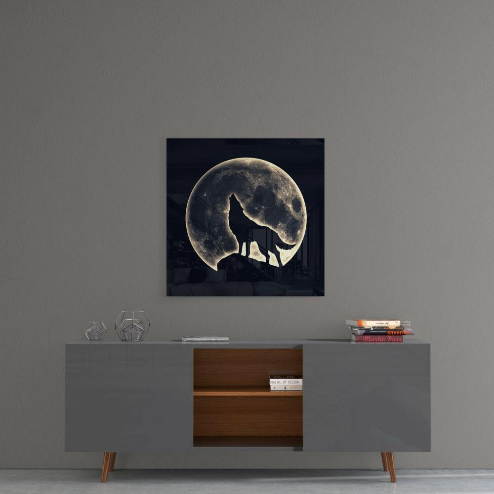 Insigneart USA Insigneart USA Full Moon Glass Wall Art