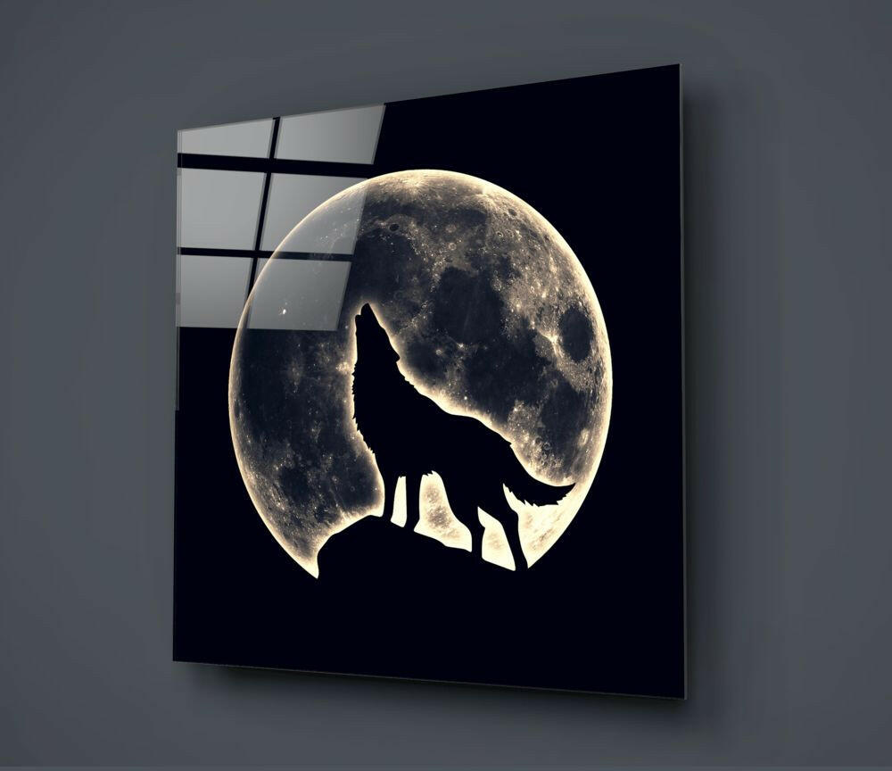 Insigneart USA Insigneart USA Full Moon Glass Wall Art