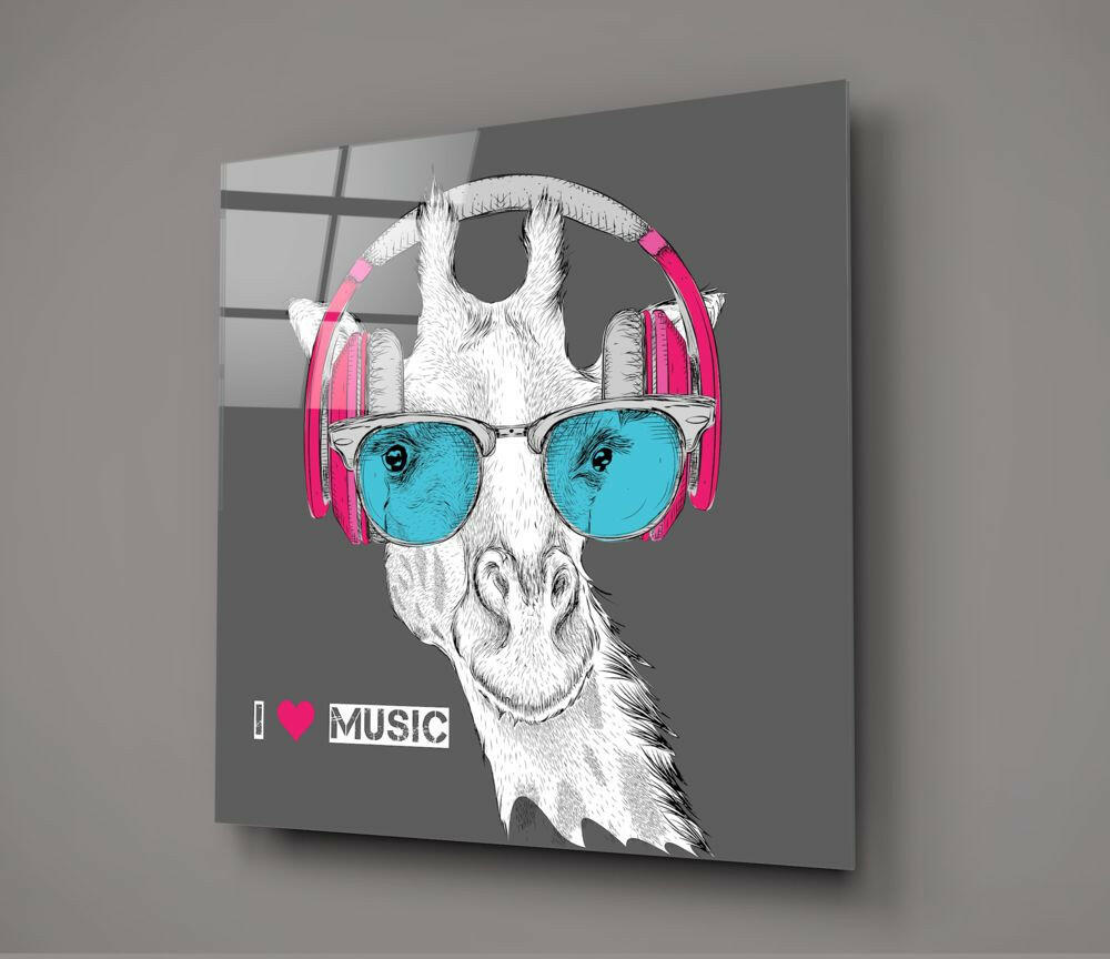 Insigneart USA Insigneart USA Giraffe Glass Wall Art