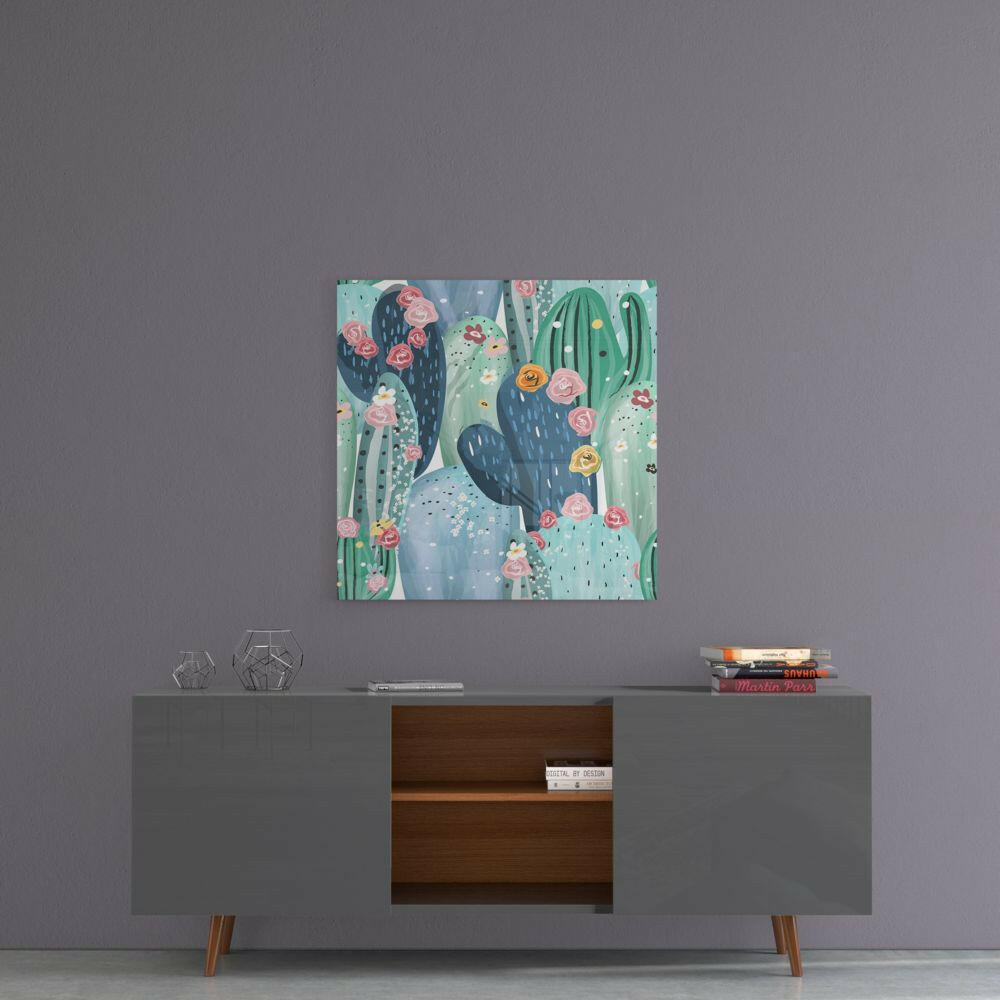 Insigneart USA Insigneart USA Cactus Glass Wall Art