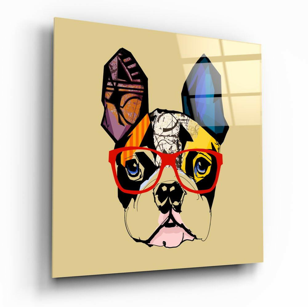 Insigneart USA Insigneart USA Bulldog Dog Glass Wall Art