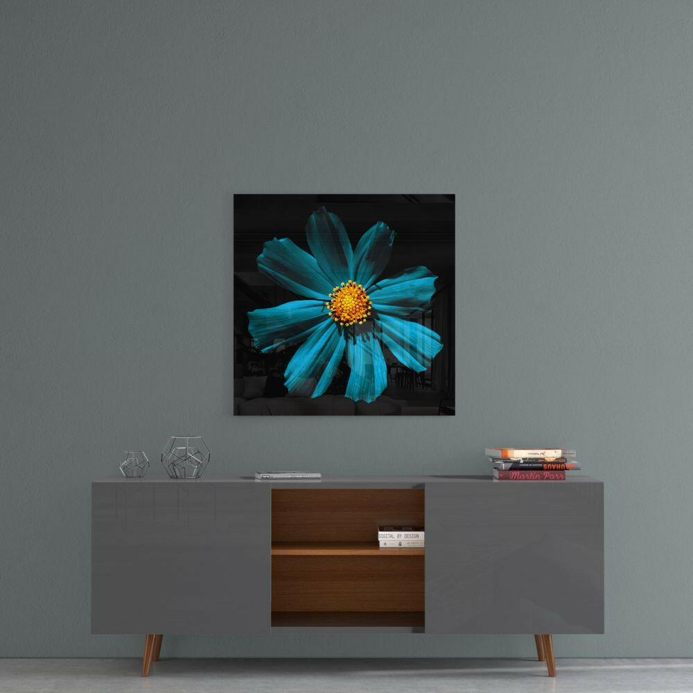 Insigneart USA Insigneart USA Green Flower Glass Wall Art
