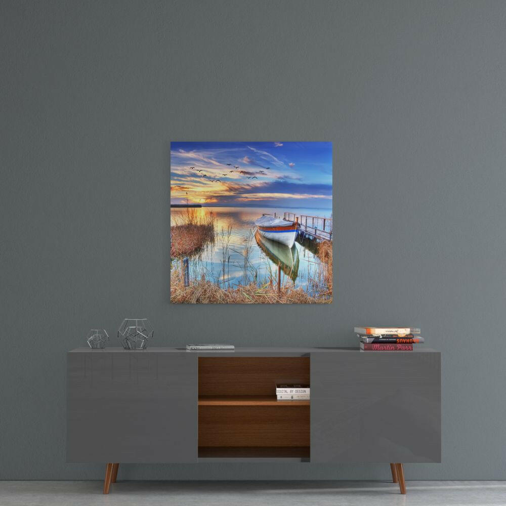 Insigneart USA Insigneart USA Lake Landscape Glass Wall Art