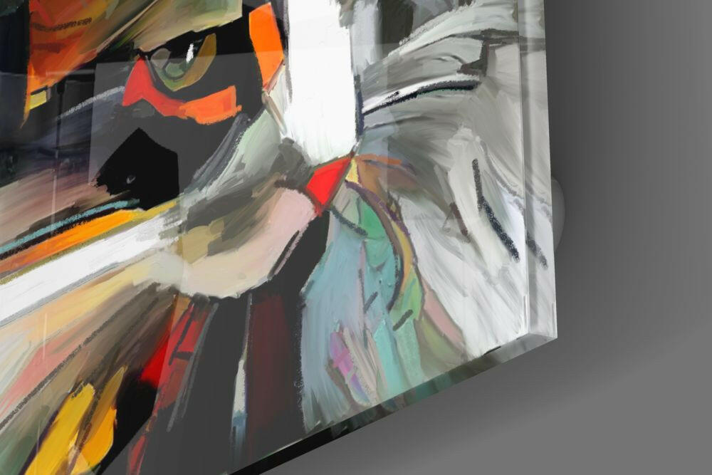 Insigneart USA Insigneart USA Abstract Cat Glass Wall Art