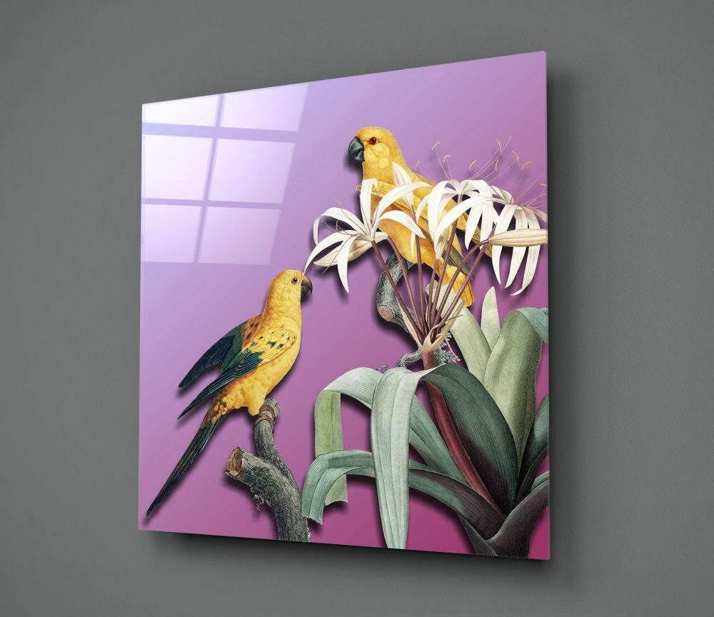Insigneart USA Insigneart USA Parrot Glass Wall Art