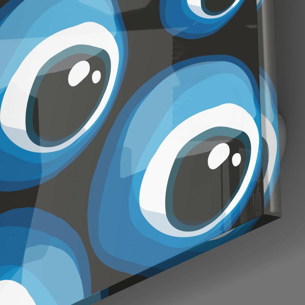 Insigneart USA Insigneart USA Blue Evil Eye Beads Glass Wall Art