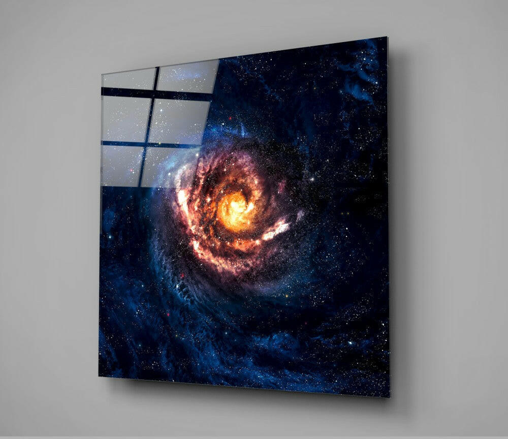 Insigneart USA Insigneart USA Space Red Infinity Glass Wall Art