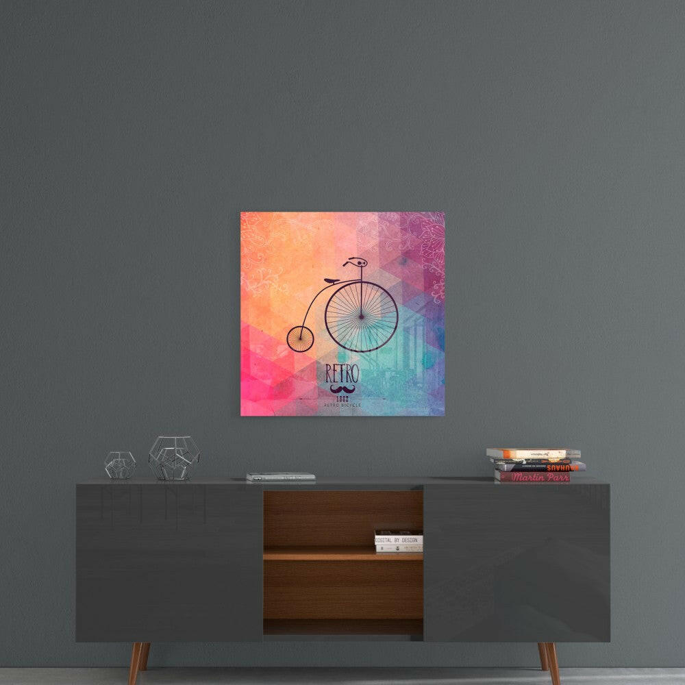 Insigneart USA Insigneart USA Retro Bicycle Glass Wall Art