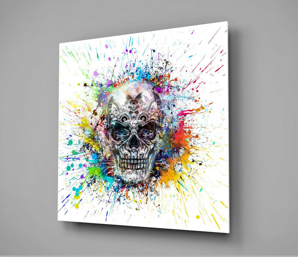 Insigneart USA Insigneart USA Mechanical Skull Glass Wall Art