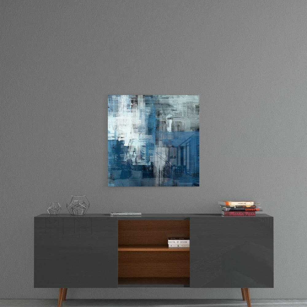 Insigneart USA Insigneart USA Blue Touch Glass Wall Art