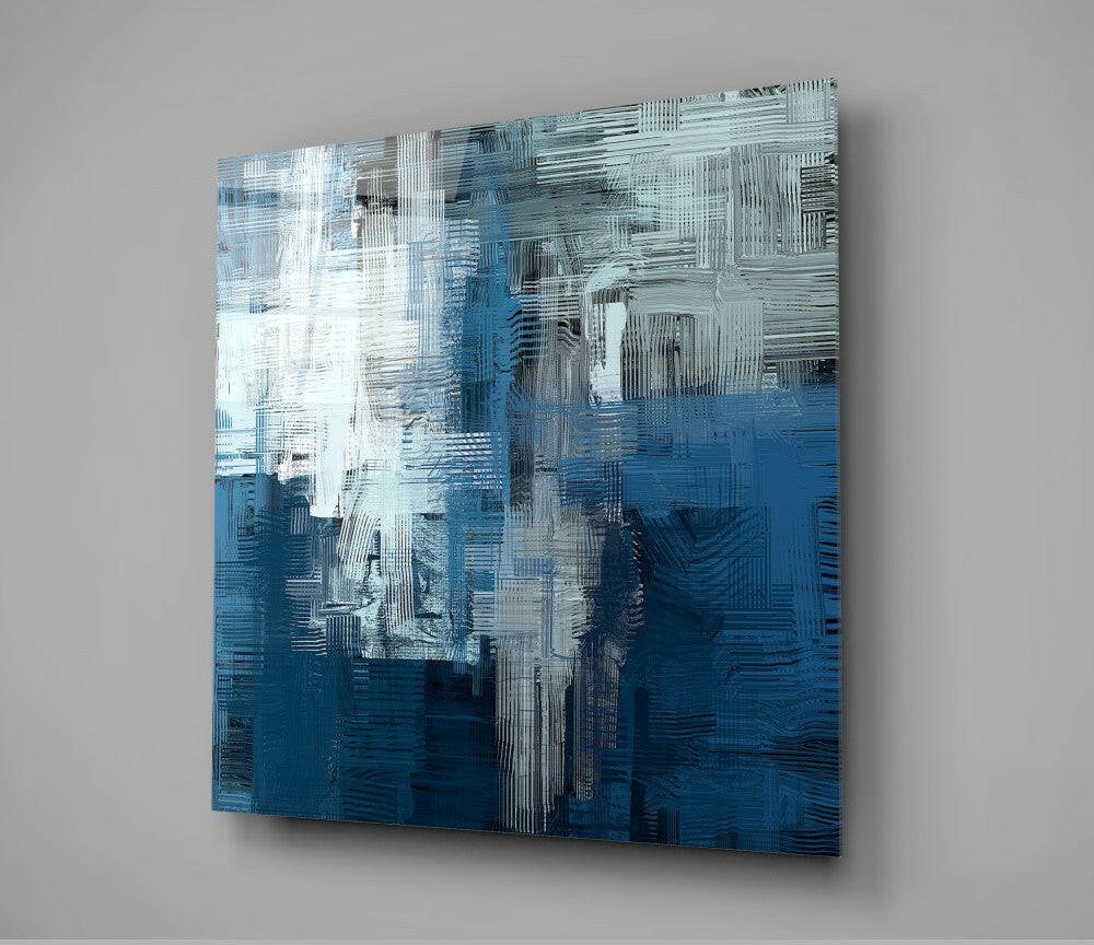 Insigneart USA Insigneart USA Blue Touch Glass Wall Art