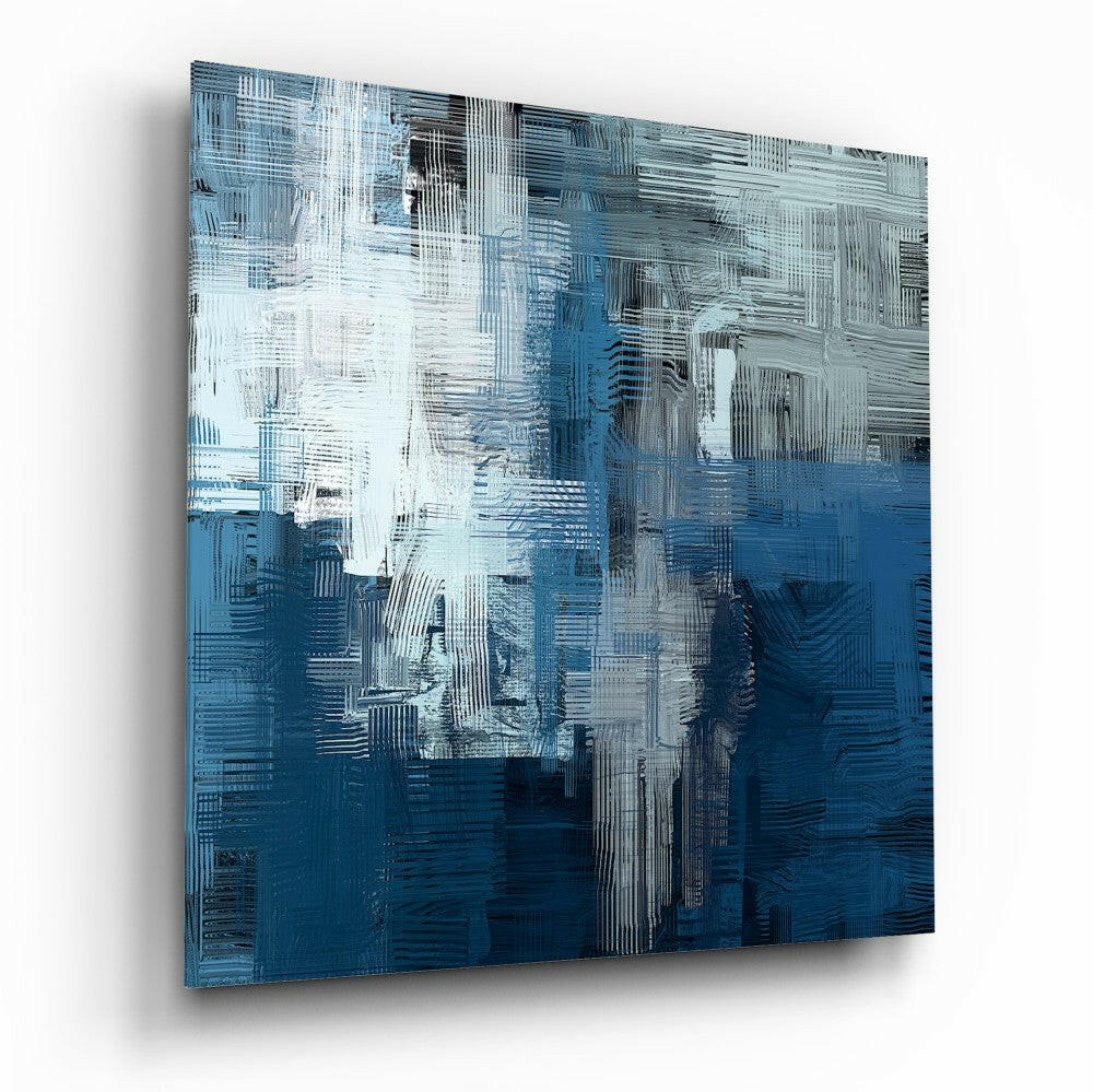 Insigneart USA Insigneart USA Blue Touch Glass Wall Art