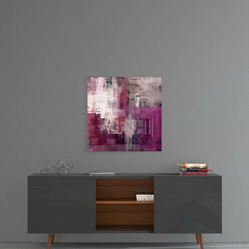 Insigneart USA Insigneart USA Purple Touch Glass Wall Art