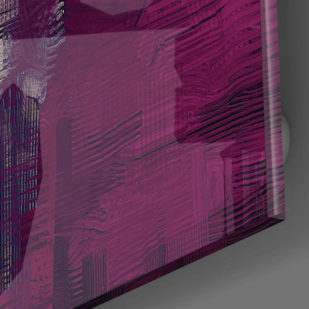 Insigneart USA Insigneart USA Purple Touch Glass Wall Art