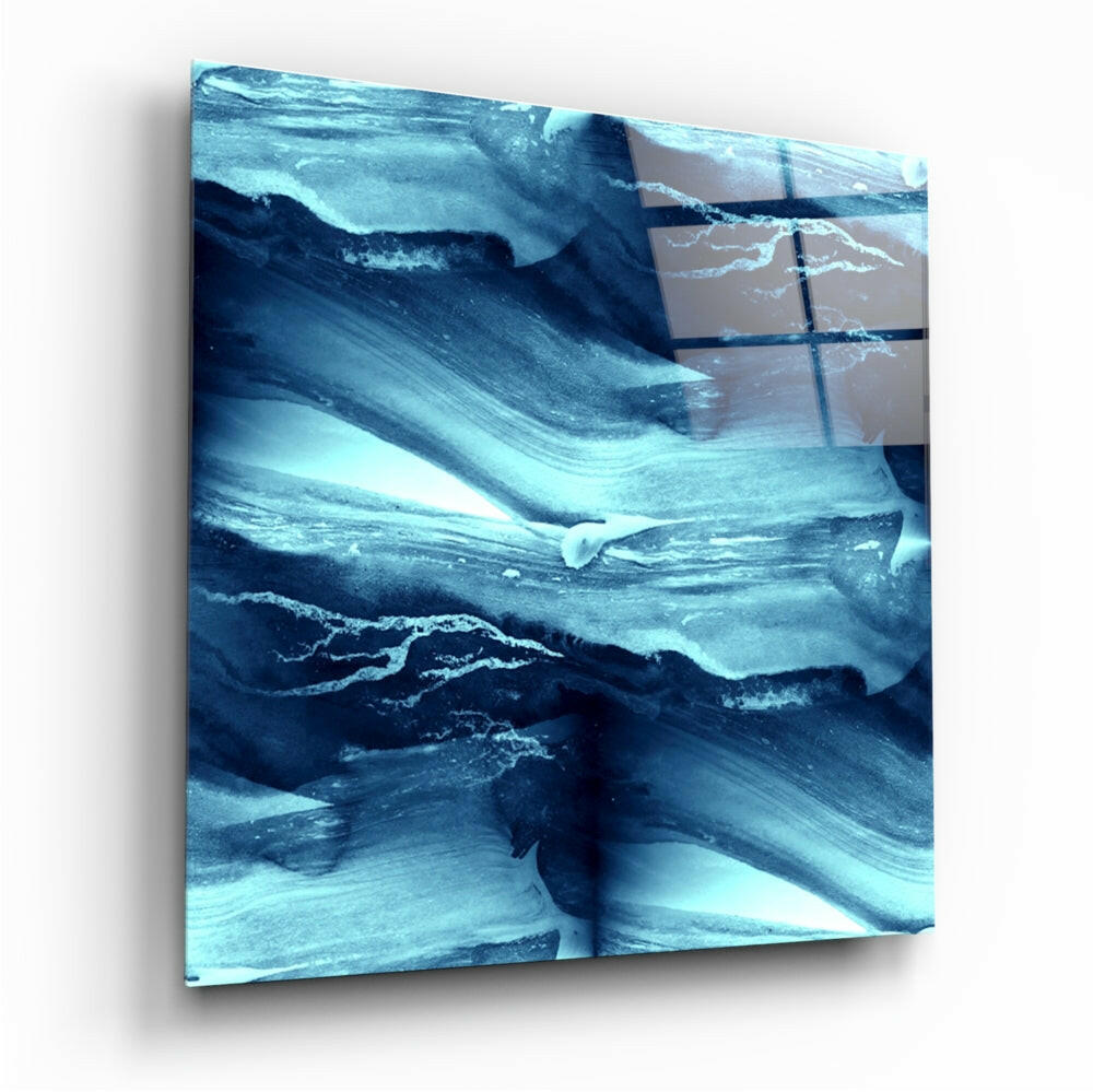 Insigneart USA Insigneart USA Abstract Waves Glass Wall Art