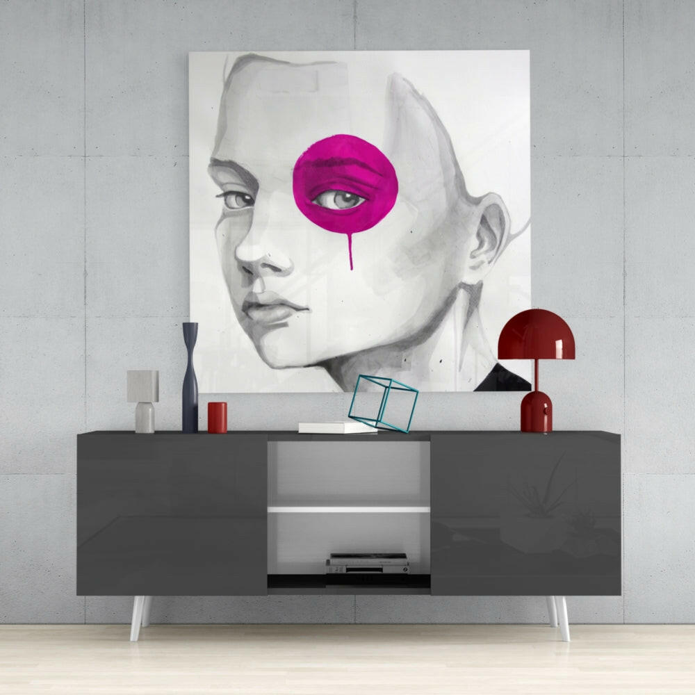 Insigneart USA Insigneart USA Pink Look Glass Wall Art