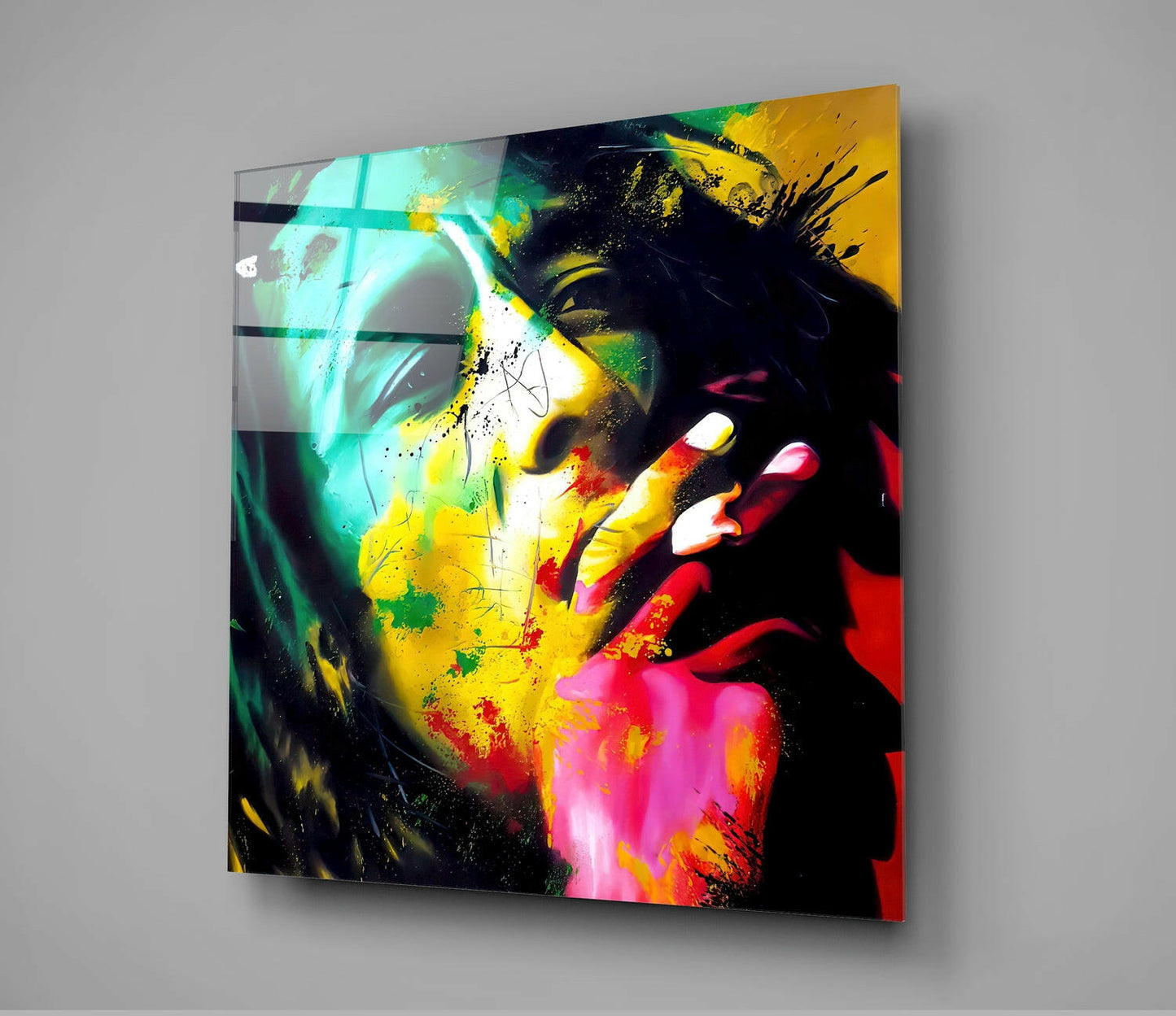 Insigneart USA Insigneart USA Bob Marley Glass Wall Art