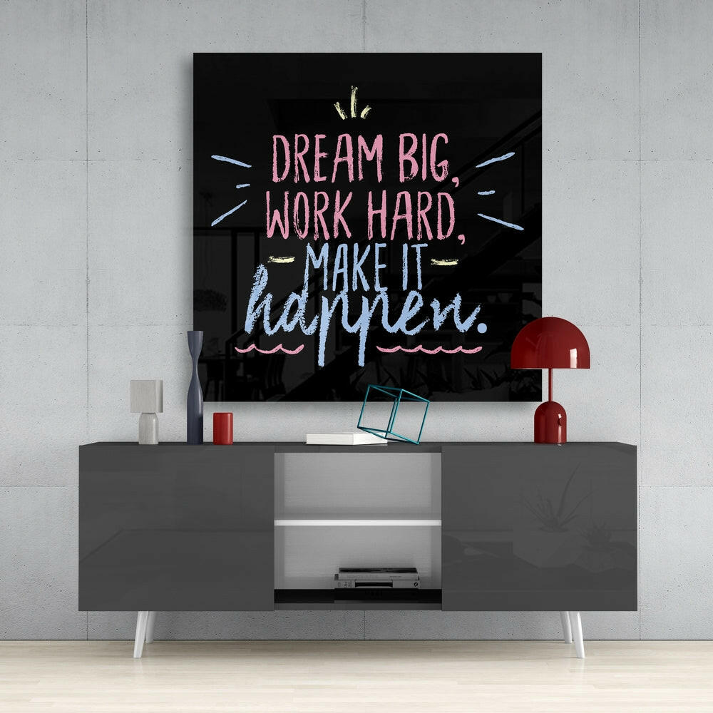 Insigneart USA Insigneart USA “Dream Big” Glass Wall Art