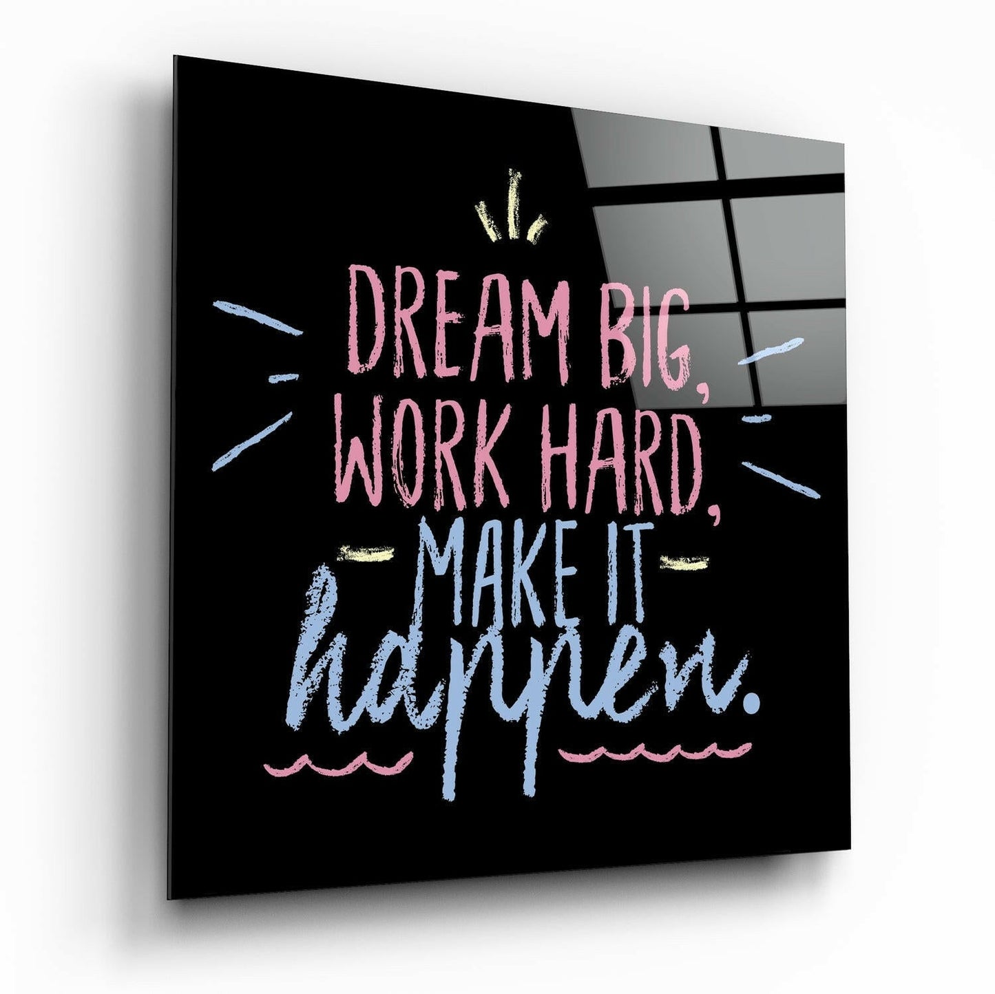 Insigneart USA Insigneart USA “Dream Big” Glass Wall Art