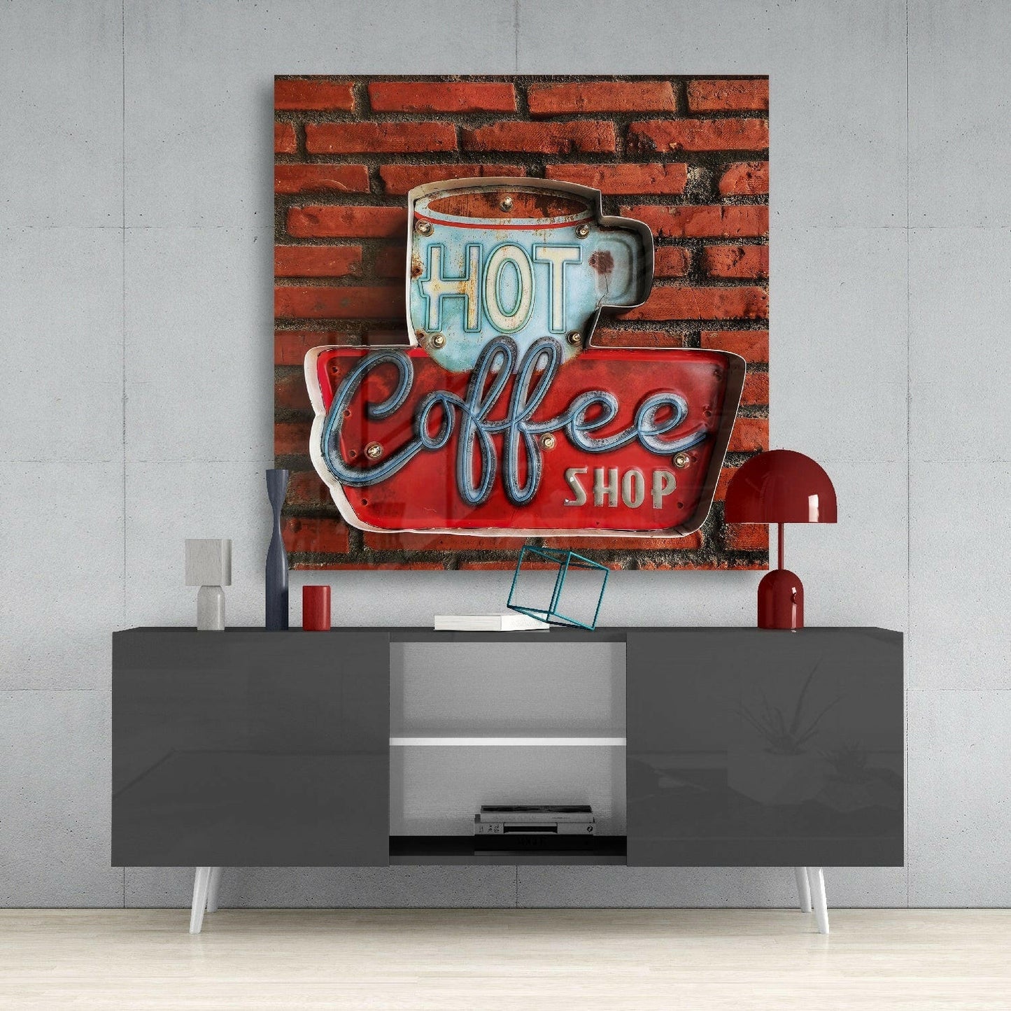 Insigneart USA Insigneart USA Hot Coffee Glass Wall Art