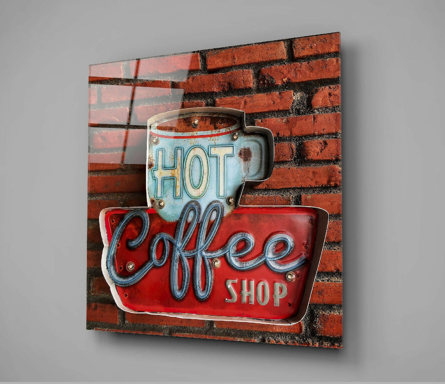 Insigneart USA Insigneart USA Hot Coffee Glass Wall Art
