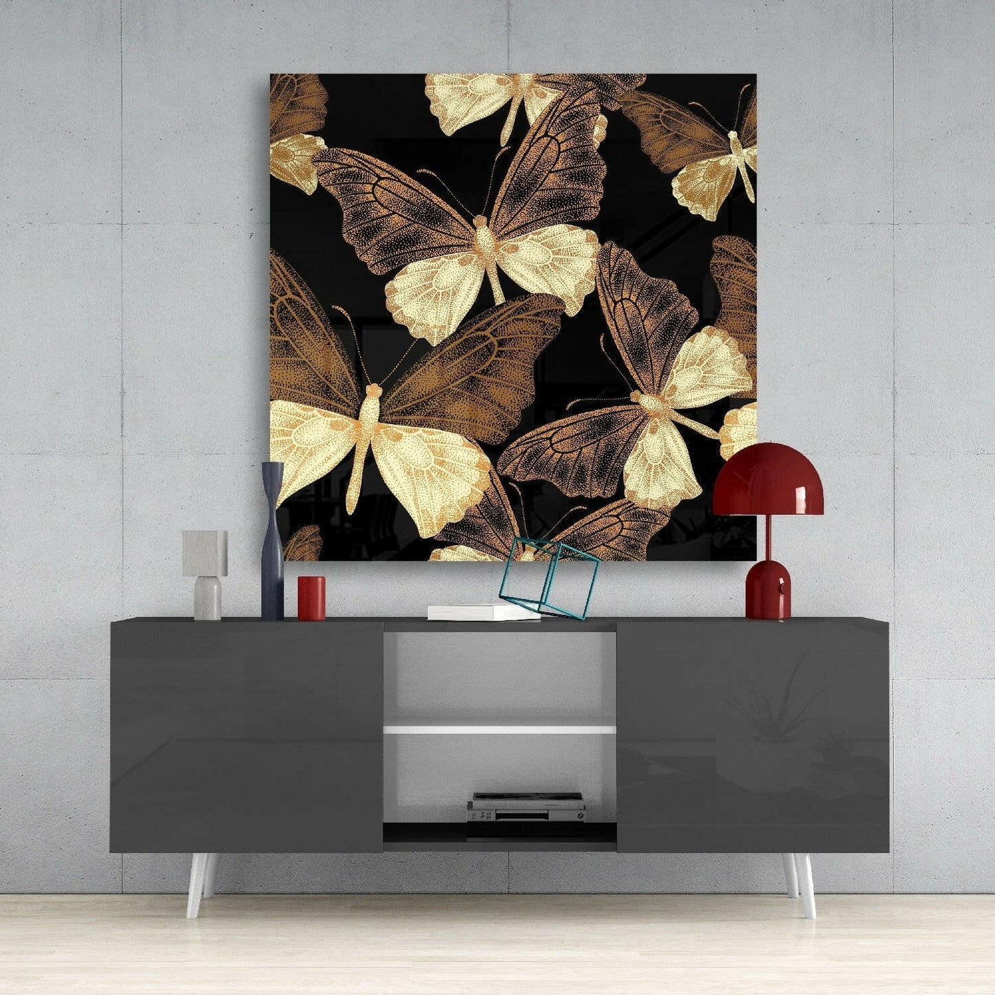 Insigneart USA Insigneart USA Butterflies Glass Wall Art