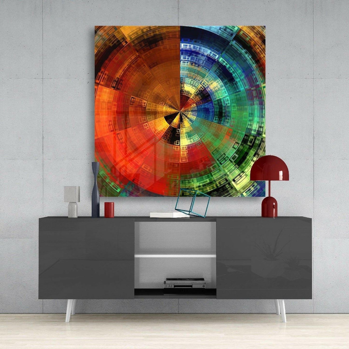 Insigneart USA Insigneart USA Color Wheel Glass Wall Art