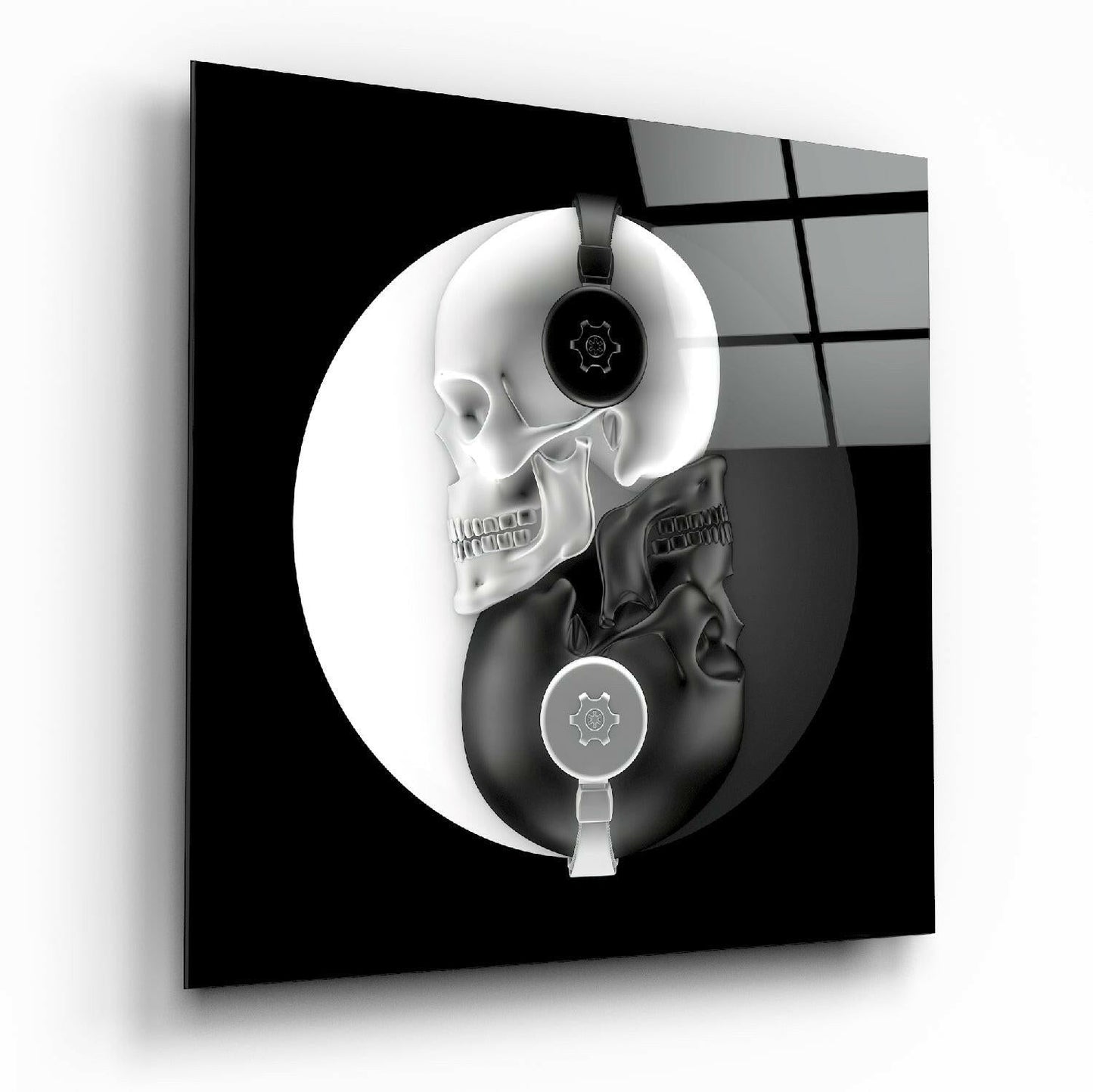 Insigneart USA Insigneart USA Black and White Glass Wall Art