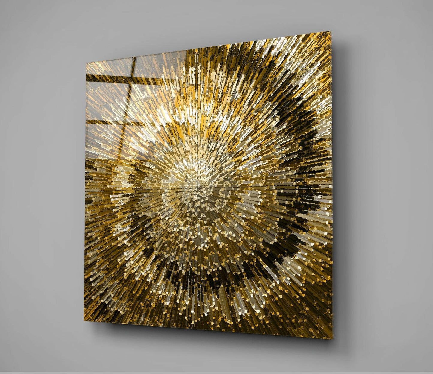 Insigneart USA Insigneart USA Cycle of Yellow Glass Wall Art