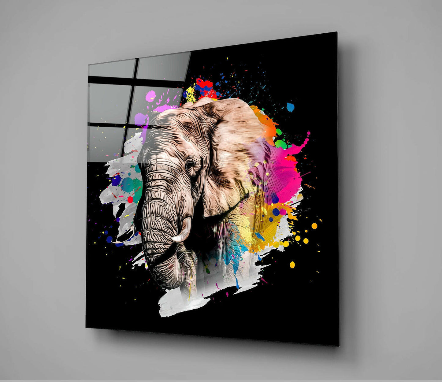 Insigneart USA Insigneart USA Elephant Glass Wall Art