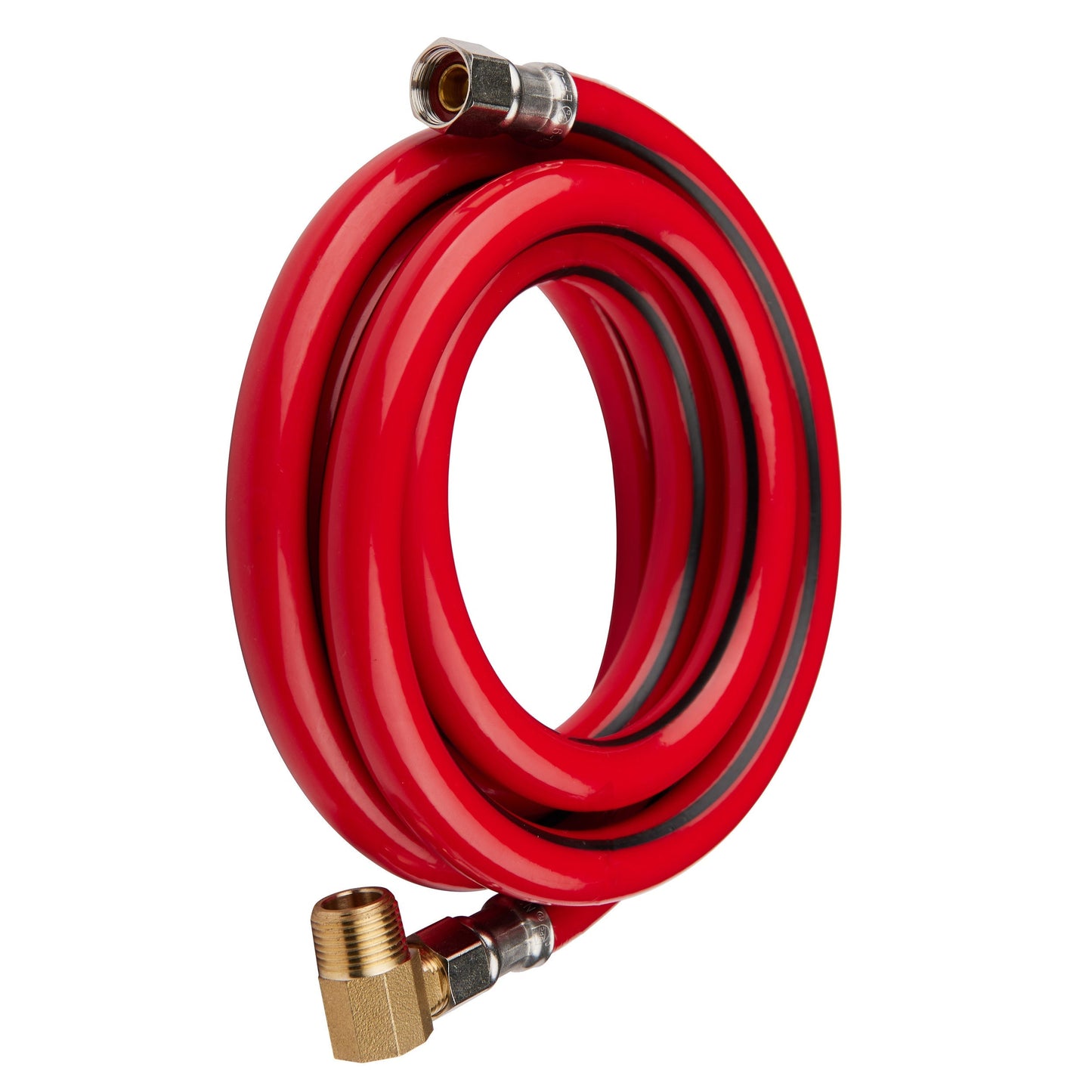 10 Pcs 6ft Universal Dishwasher Hose, with Brass Elbow, Red PVC