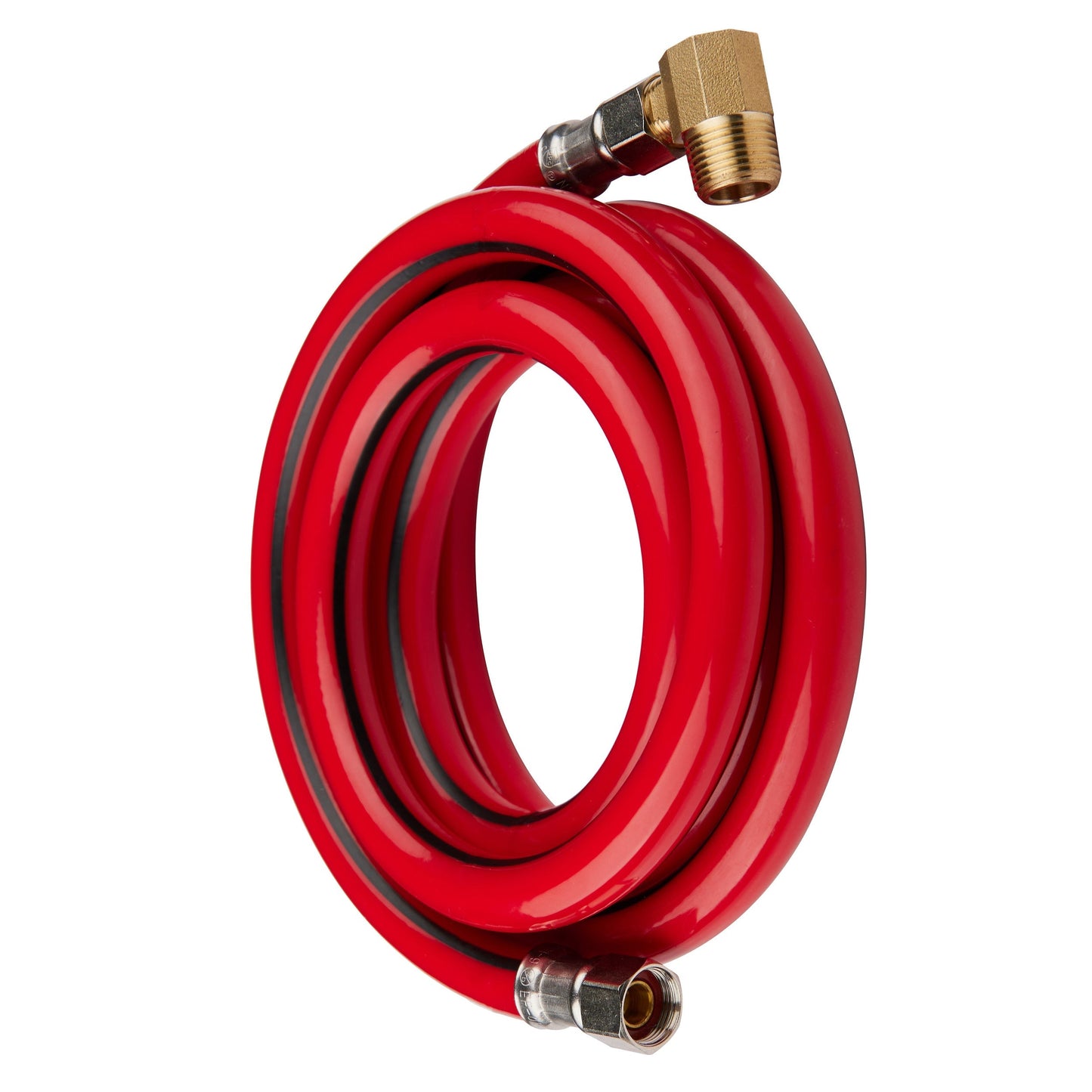 10 Pcs 6ft Universal Dishwasher Hose, with Brass Elbow, Red PVC
