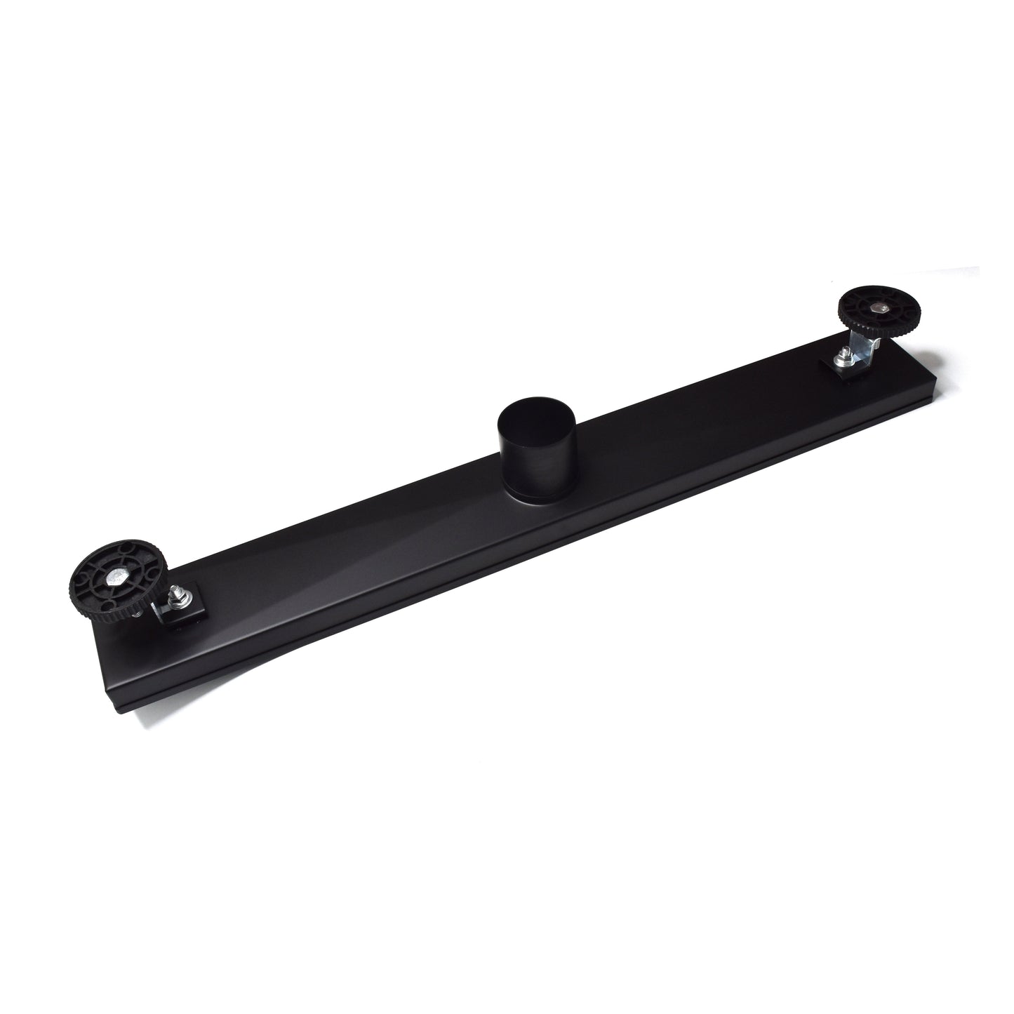 Linear Shower Drain 24" with Removable Grate, Matte Black Polished 304 Stainless Steel Shower Drain, Shower Drain, Floor Shower Drain with Hair Strainer, Adjustable Levelingft Plumbingsell